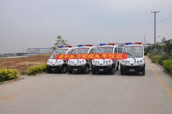 躍迪警用電動巡邏車開進(jìn)河北灤平