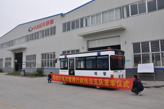 河北邢臺：移動警務(wù)室接車，開啟市容市貌治理