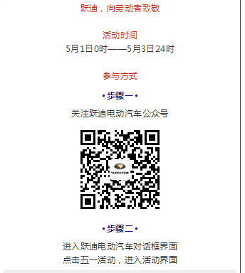 躍迪五一紅包大派送，同志們，上啊！